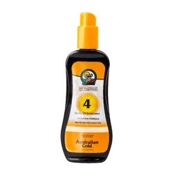 Australian Gold Oil Spray Sunscreen Spf 4 Resistente al Agua