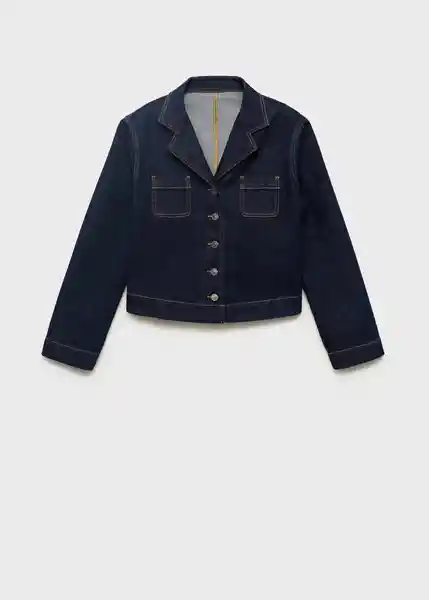 Chaqueta Livia Tejano Soft Talla L Mujer Mango