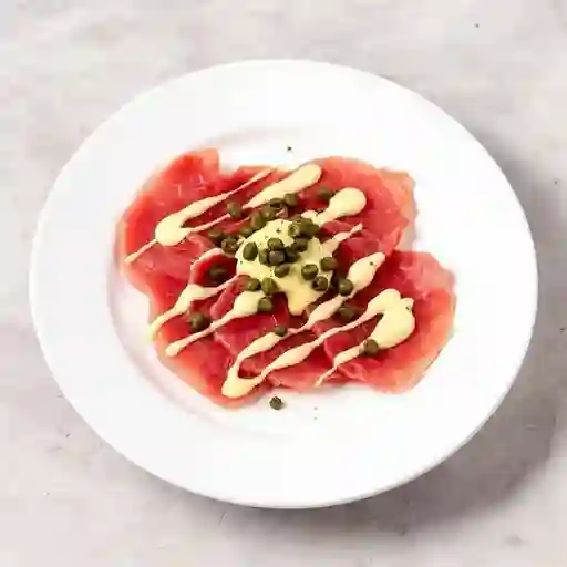 Carpaccio de res trufado