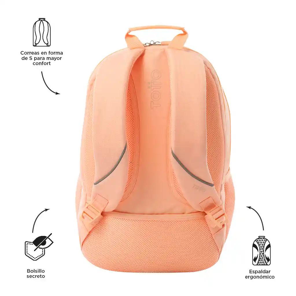 Morral Universitario Porta Pc 15.4" Cambri 2.0 Durazno Mujer