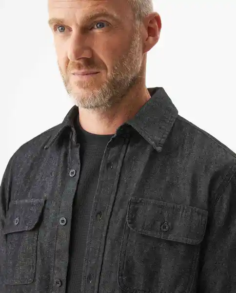 Camisa Negra Negro Noche Ultraoscuro Talla L Chevignon