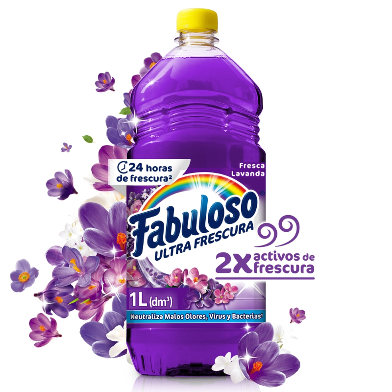 Fabuloso Limpiapisos Antibacterial Lavanda 1000ml