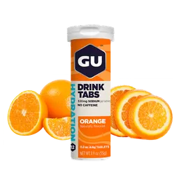 Gu Pastillas Hidratantes con Sabor a Naranja (320 mg / 55 mg)