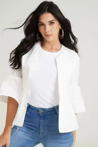 Chaqueta Carabell Color Blanco Crudo Talla M Ragged