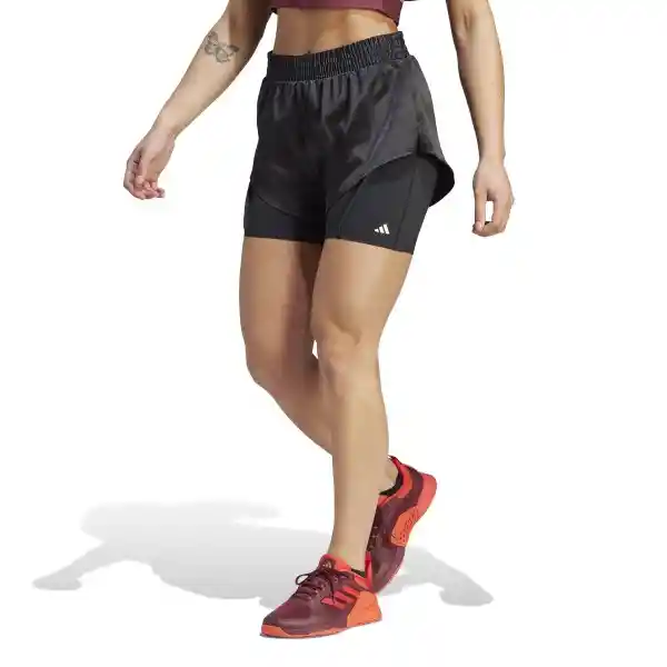 Adidas Short Power 2In1 Para Mujer Negro Talla S