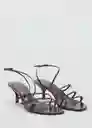 Sandalias Isa Chocolate Talla 38 Mujer Mango