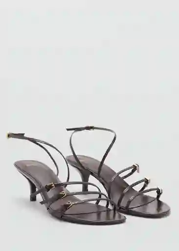 Sandalias Isa Chocolate Talla 38 Mujer Mango