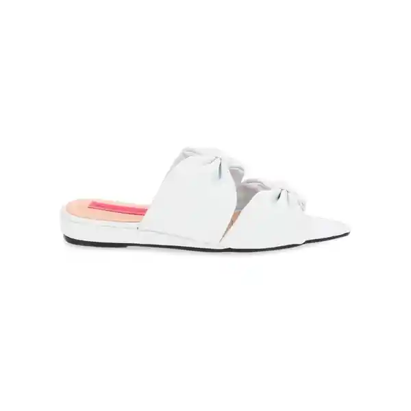 Sandalias Plana Georgia Blanco Talla 40