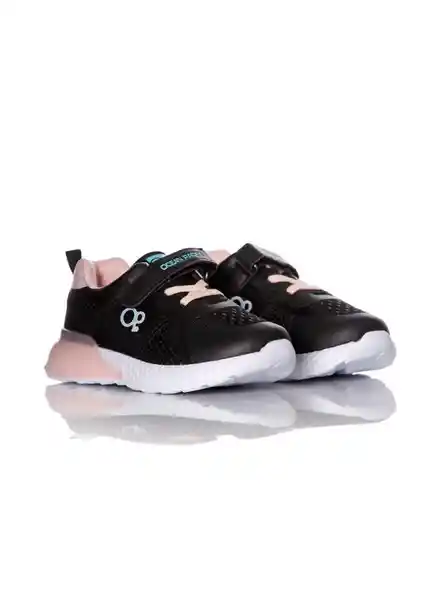 Ocean Pacific Tenis de Niña Color Negro / Rosado Talla 24