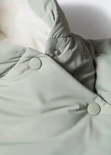 Abrigo Anorak Copo5 Verde Pastel Talla 70 Niños Mango
