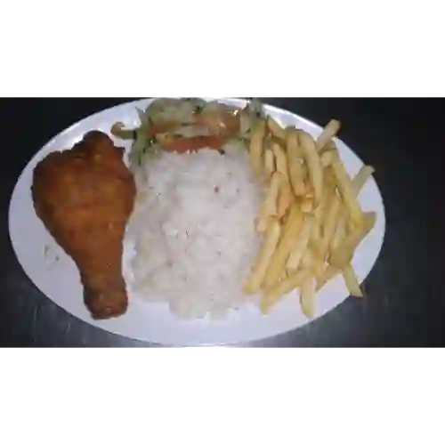 Pollo Apanado y Papas