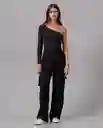 Pantalón Cargo Mujer Negro Sombrio Ultraoscuro T 10 68860 Rifle