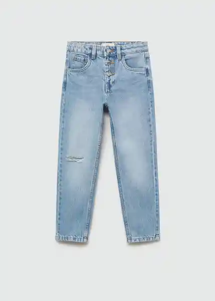 Jean Mom7 Tejano Medio Talla 10 Niñas Mango