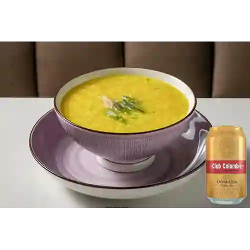 Combo Egg Drop Soup + Club col. Dorada Lta 330ml