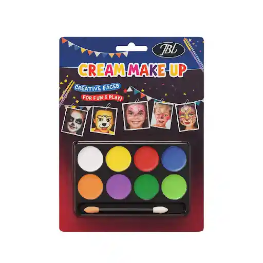 Pintura Facial Infantil Halloween Lavable Fiesta Disfraz Set X 8 Colores