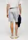 Short Funchal Gris Claro Vigoré Talla S Hombre Mango