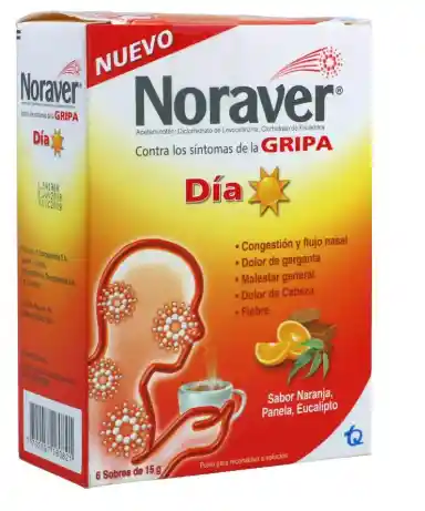 Noraver Gripa Sobre (500 mg / 2.5 mg / 20 mg)