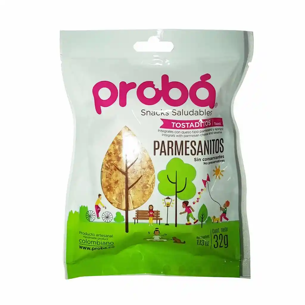 Probá Snack Saludable: Parmesanitos Integrales