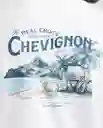Camiseta Beach Graphic Crudo Prístino Claro T. S Chevignon