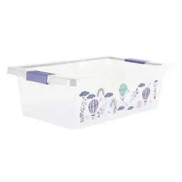 Caja Organizadora Broches Violeta de 16 L ESTRA 4-1047167