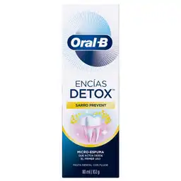 Oral-B Crema Dental Encías Detox Sarro Prevent Con Flúor