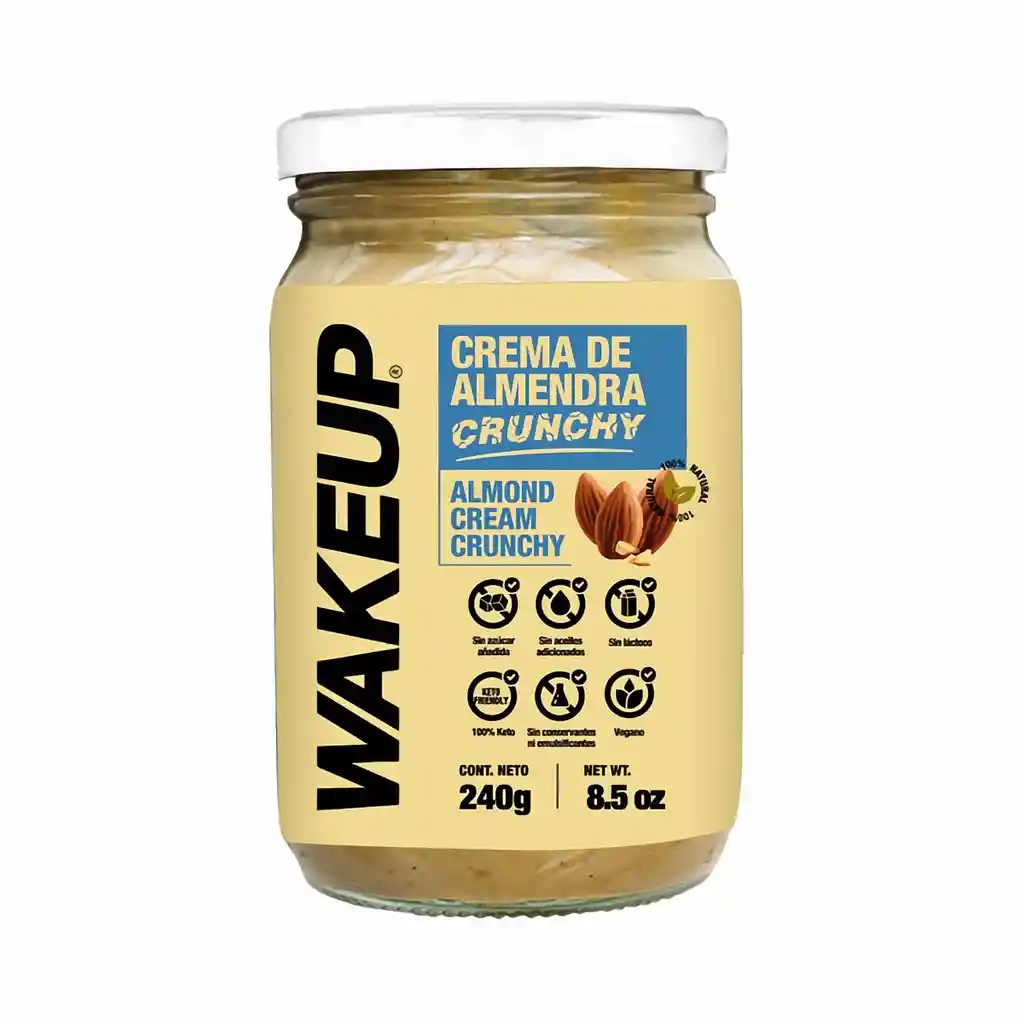 Wakeup Crema De Almendra Crunchy 240 G