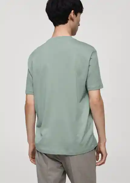 Camiseta Bellow Verde Talla L Hombre Mango