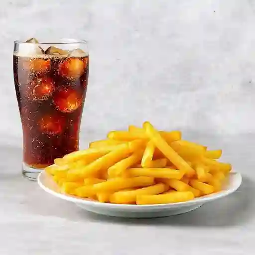 Papa francesa + gaseosa