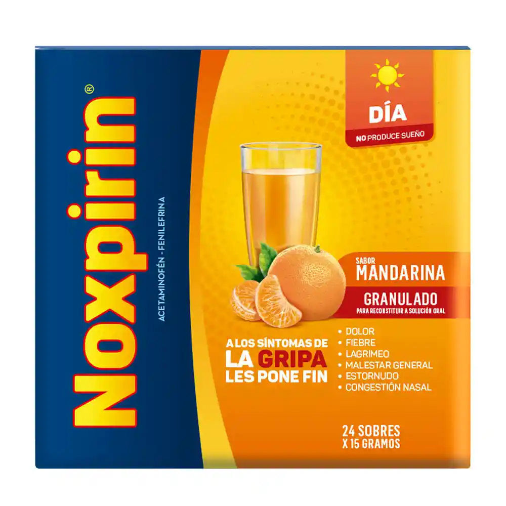 Noxpirin Forte Jugo Día Sabor Mandarina