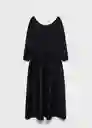 Vestido Valvina Negro Talla S Mujer Mango