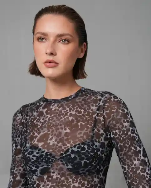 Camiseta Mujer Gris Talla S 209G100_GRI193910 Rifle