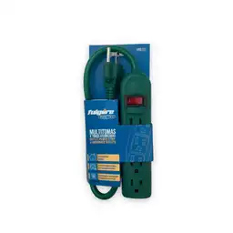 Multitoma de 4 Contactos Verde Fulgore Protector de Picos Fulgore