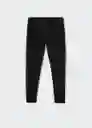 Pantalón Zipp Negro Talla 13 Niños Mango