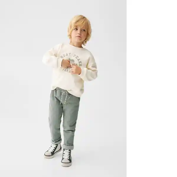 Pantalón Chambery Verde Talla 66 Niños Mango