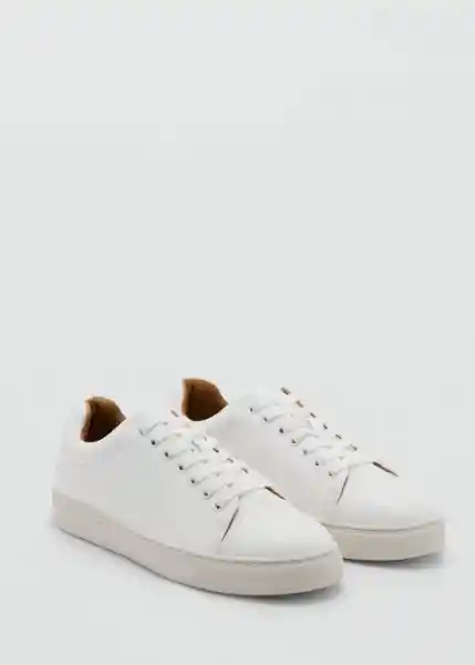 Zapatos Deportiva Metro Blanco Talla 43 Hombre Mango