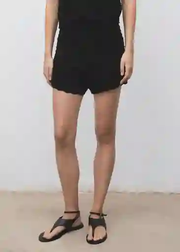 Short Situ Negro Talla M Mujer Mango