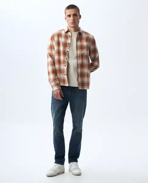 Camisa Hombre Naranja Talla XL 811G503_NAR171147 Americanino