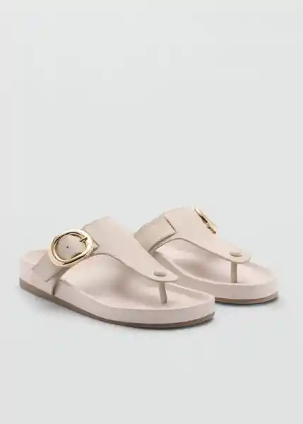 Sandalias Lina Blanco Talla 38 Mujer Mango