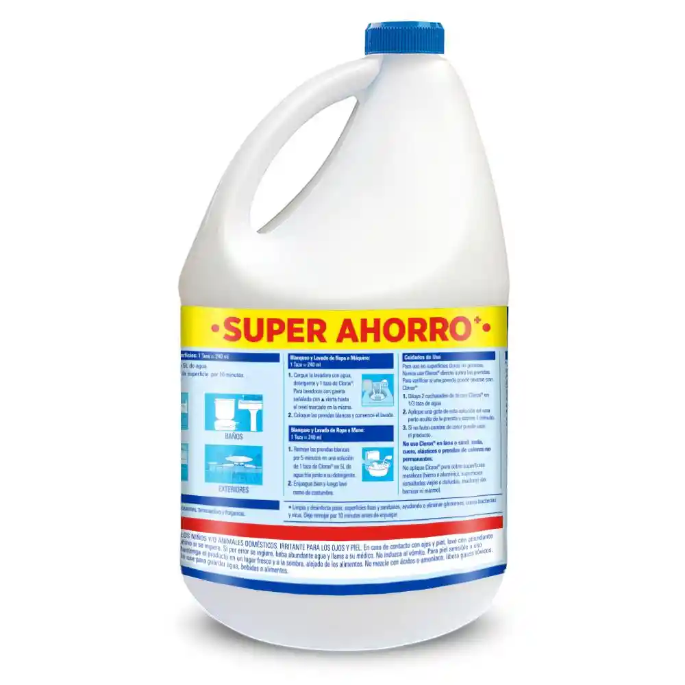 Blanqueador Clorox Magia Floral Botella 3.8 lt