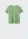 Camiseta Chalaca Verde Talla S Mujer Mango