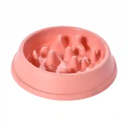 Plato Plástico Anti Ahogo Rosa