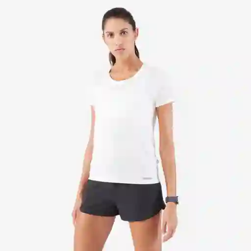 Camiseta De Running Transpirable Para Mujer Talla Xl - Blanco