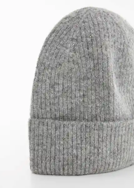 Gorro Skyler Gris Medio Vigoré Talla 99 Mujer Mango