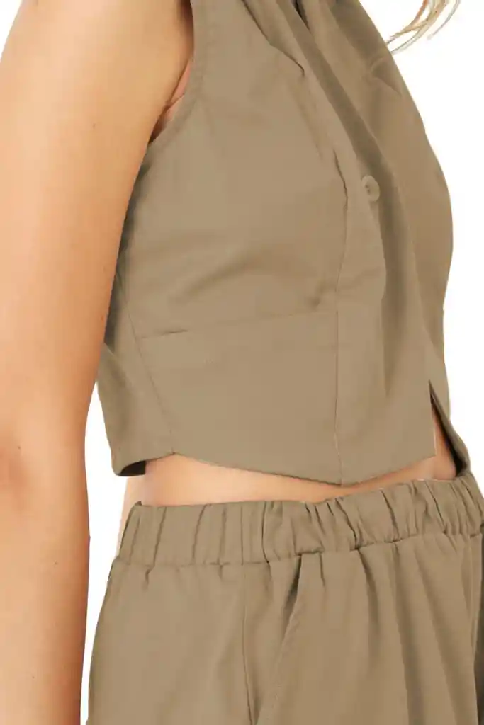 Chaleco Verde Militar Para Mujer Ilex
