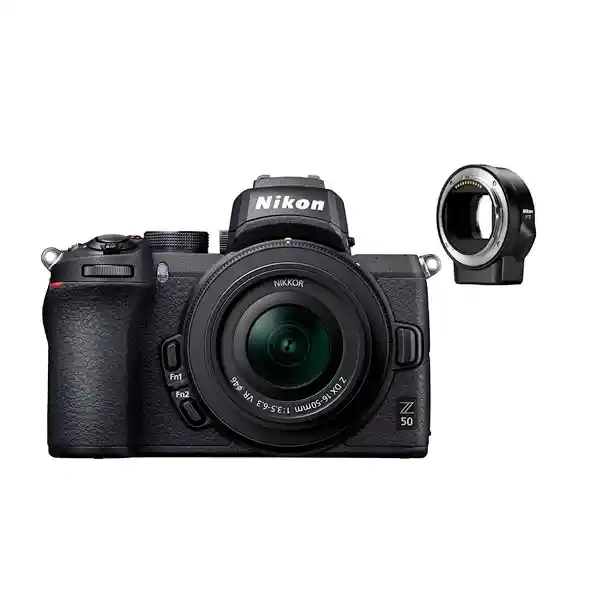 Nikon Kit Cámara Z50 y Adaptador de Montaje Sin Espejos