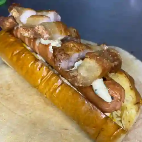 Hot Dog el de Chicharrón