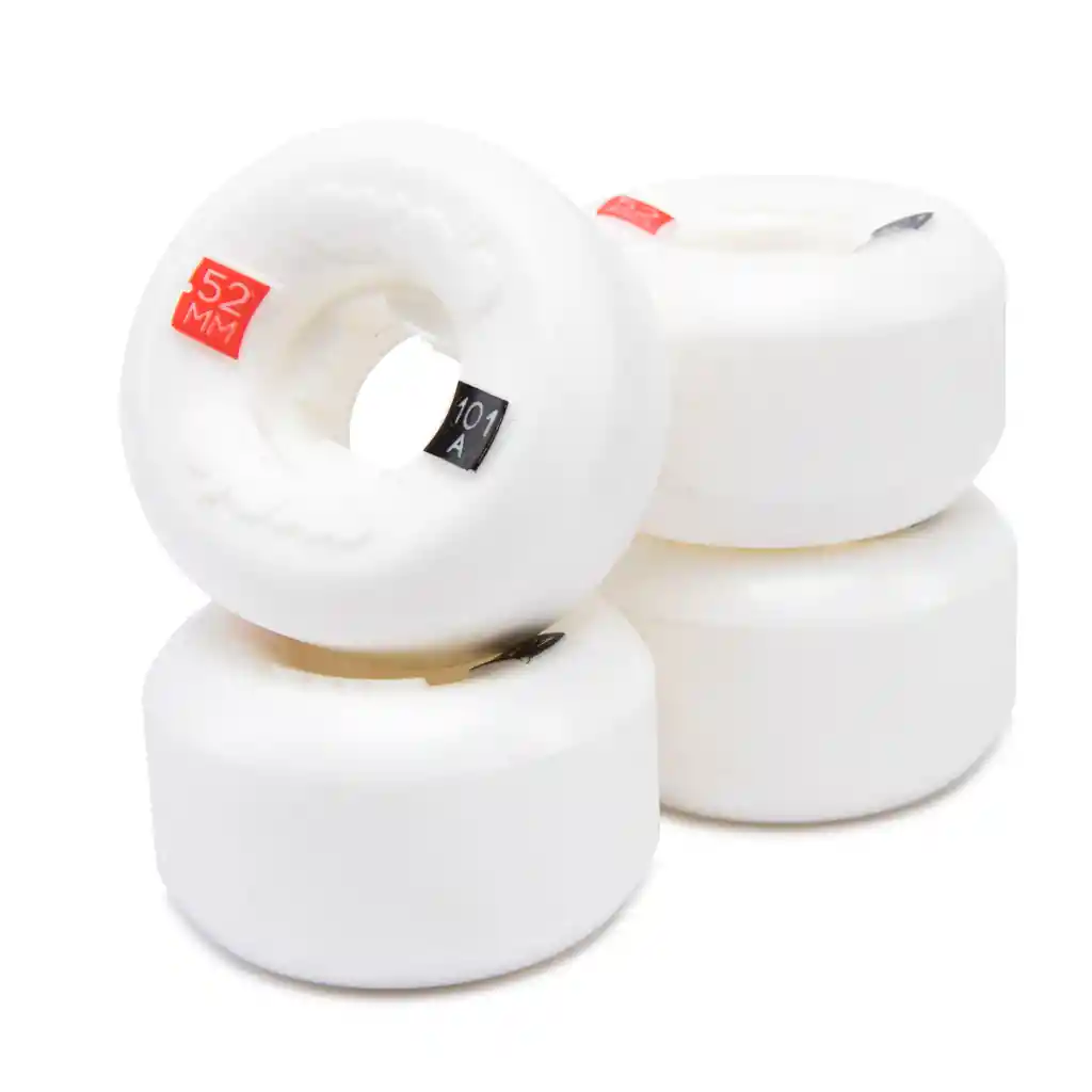 Kit de 4 Ruedas Para Skateboard Oxelo Tamaño - 101a Blanco