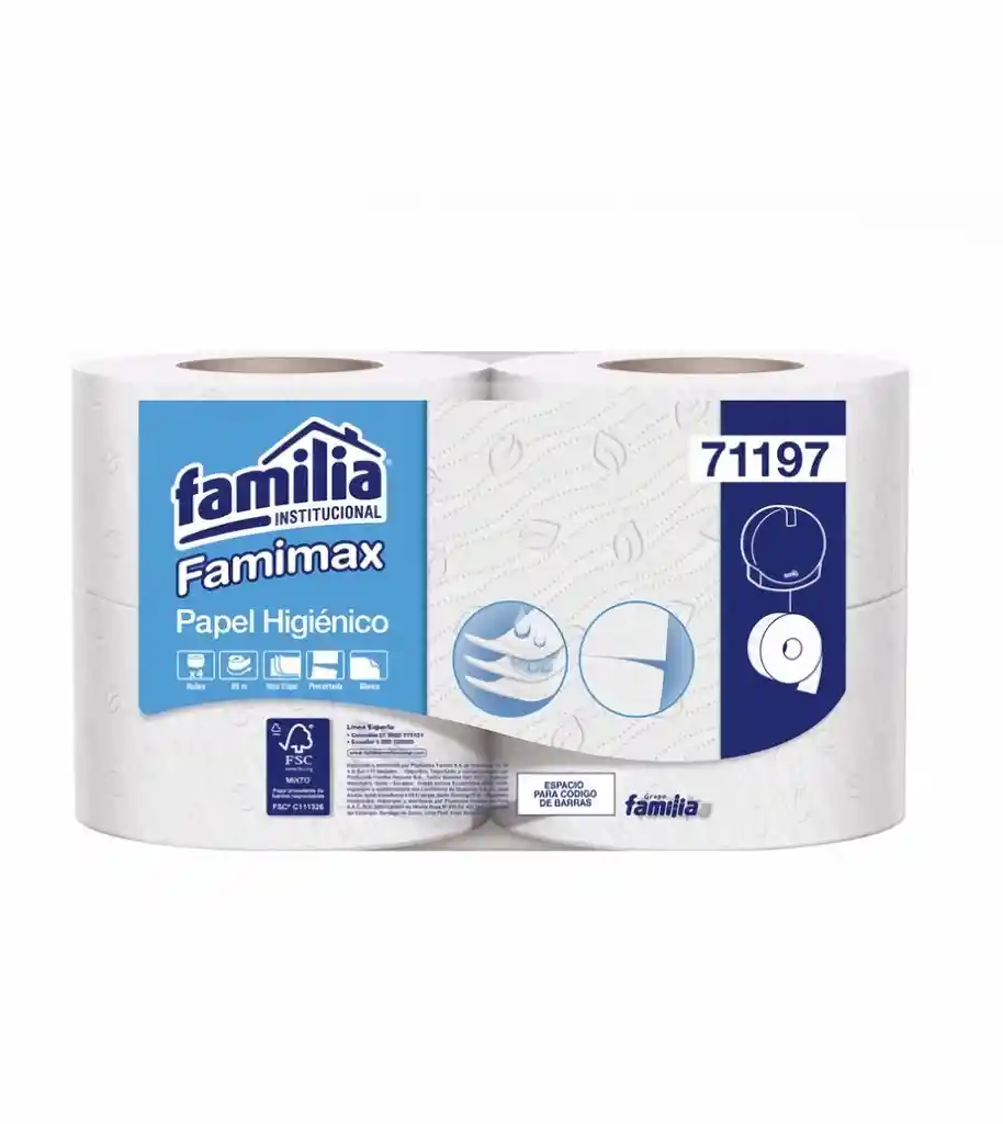 Familia Papel Higiénico Jumbo Triple Hoja