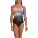 Vestido de Baño Splashback Radial Faded Fun Junior Femenino Negro-12