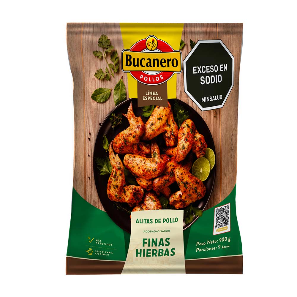 Bucanero Alitas de Pollo con Finas Hierbas 900 g